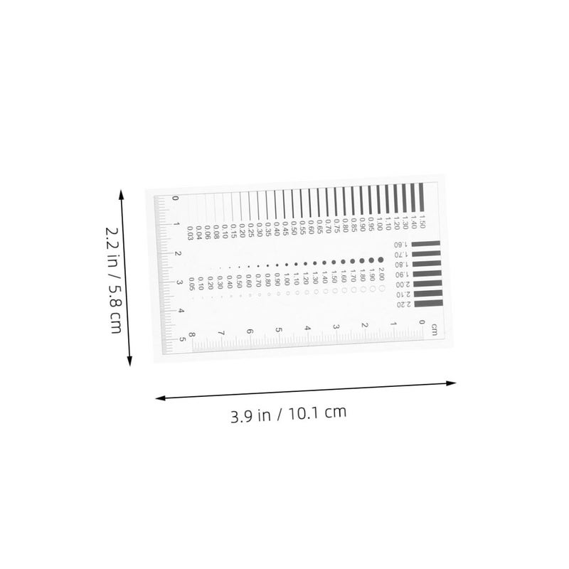 Cabilock High Precision Transparent Crack Width Gauge and Spot Inspection Ruler for Construction and Manufacturing Flaw Detection - Image 2